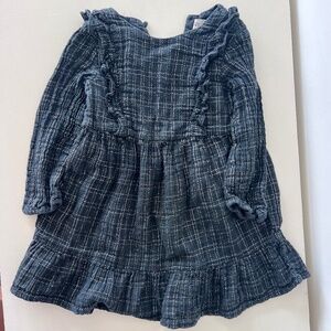 Zara black dress with silver pattern 2-3 years 2T 3T